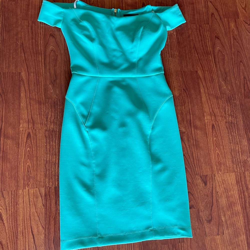 Mini Dress Turquoise Off Shoulder B. Darlin - Size 5/6 NWOT
